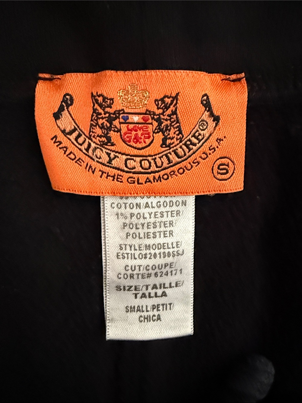 Juicy Couture Black Sweatpants with Silver Glitter Logo - Picture 5 of 5